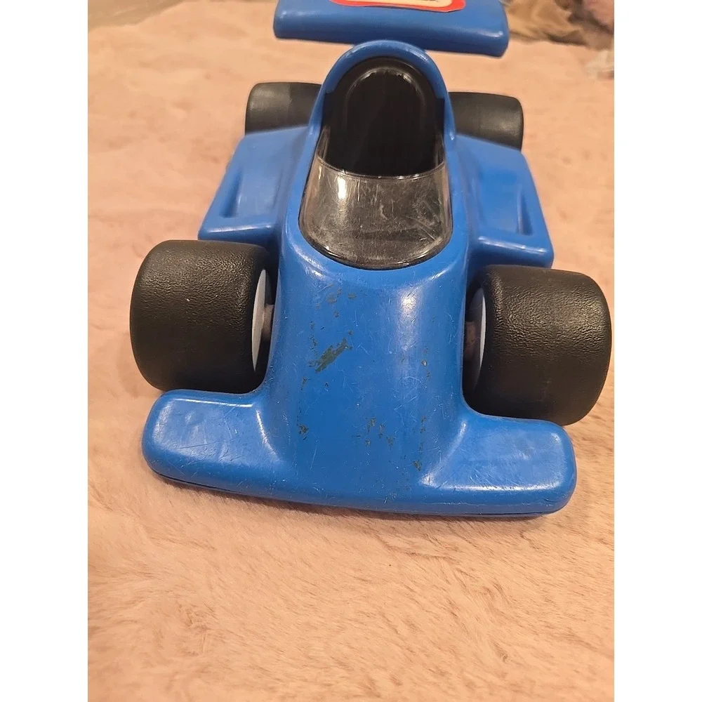 VINTAGE LARGE LITTLE‎ TIKES BLUE RACE CAR 90'S